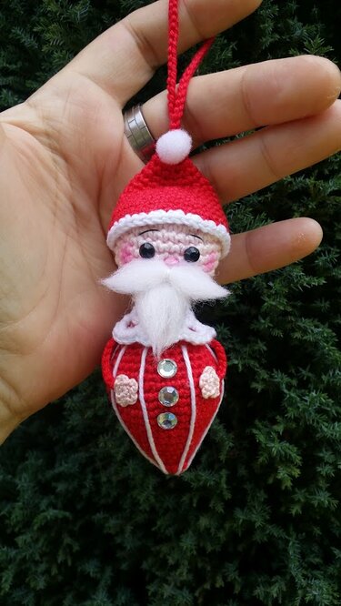 Anleitung Amigurumi " Santa Klausi " 11 cm Gro&szlig; - Häkeln