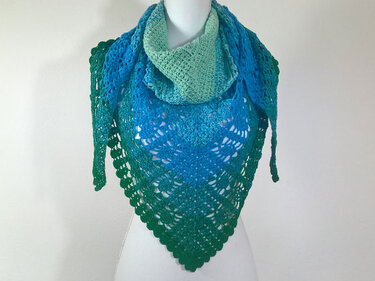 Häkelanleitung Dreieckstuch Pina