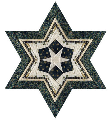 Weihnachtsstern Paper Piecing  (Nähen auf Papier)