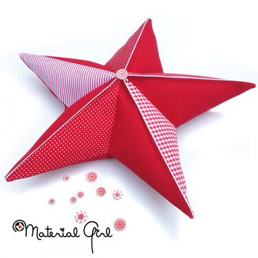 E-Book für großen Stern aus Papier oder aus Stoff (ca. 60 x 60 cm) - Basteln