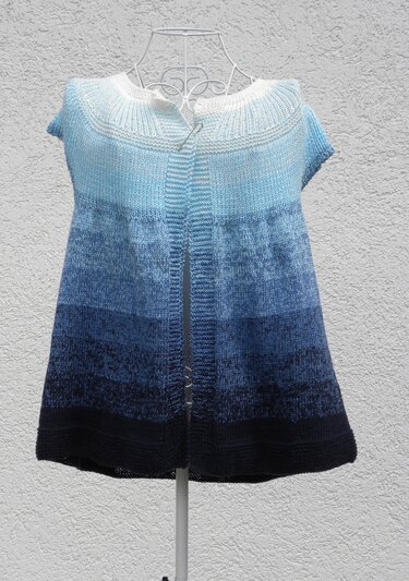 Raglanpulli GLETSCHEREIS mit 2 Bobbel stricken - Bild 3