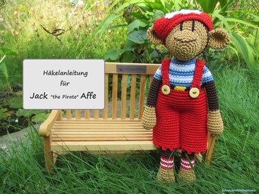 Häkelanleitung Jack "the Pirate" Affe