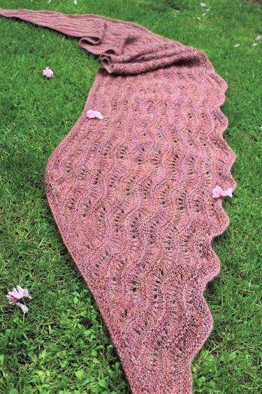 Stola / Wing-Schal "Autumn Bliss", Strickanleitung