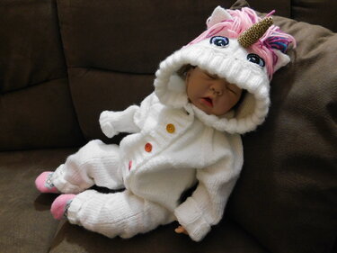 Strickanleitung Baby Einhornoverall