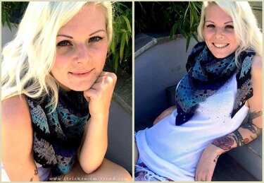 Häkelanleitung für Dreieckstuch | 3-Eckstuch "Times Square"