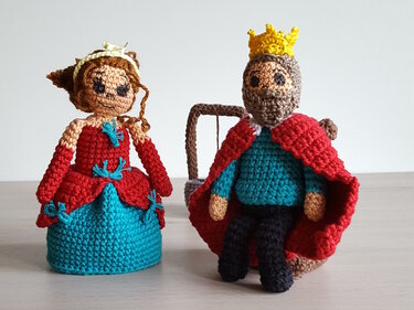 Häkelanleitung Ritterburg, Burg, Schloss, häkeln, Ritter, Puppen