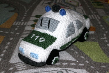 E-Book / Anleitung zum Häkeln / Amigurumi - Kuschel Polizeiauto