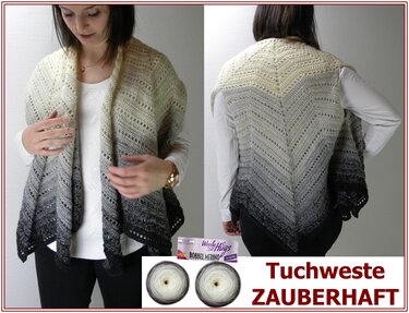 Tuchweste Zauberhaft im Zipfel-Look gehäkelt - Häkeln
