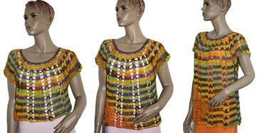 Top, Shirt oder Tunika gehäkelt Gr. 36 bis 54 - Häkeln