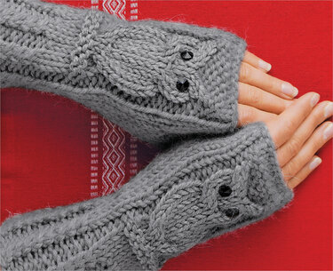 Eulenstulpen stricken