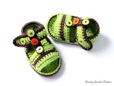 Crochet Pattern Baby Boy Sandals Baby Summer Crochet Shoes Pattern