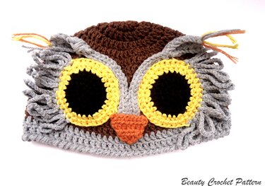 Owl Crochet Hat Pattern