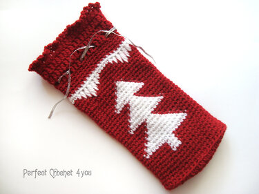 Christmas wine bottle bag Pattern, Christmas gift idea, Crochet wine bag tutorial, Hostess gift, Wine tote, Wine bottle cover, Cozy wine bag