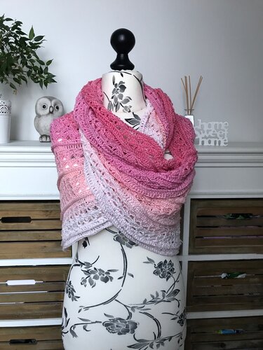 Häkelanleitung Loop, Schal, Stola "Isabella"