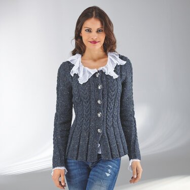 Strickanleitung Damentrachtenjacke "Tweed" 754105 - Stricken