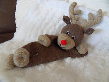 Rudolph das kleine Rentier Schmusetuch - Stricken