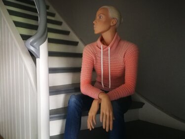 Häkelanleitung Pullover  "Stella" Gr.32-50