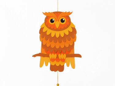 Hampel-Eule – Bastelvorlagen mit Anleitung - Basteln
