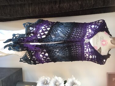 Dreieckstuch Mystica - Häkeln