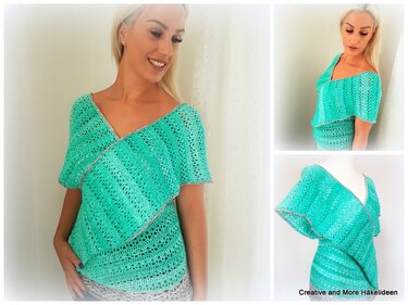 Häkelanleitung Tunika Cross - Alle Größen -