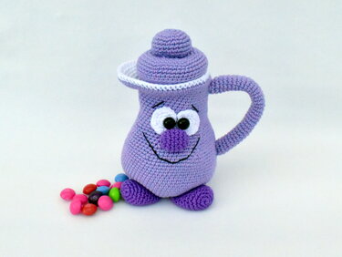 Häkelanleitung, süßes Kännchen, Geschenkidee!