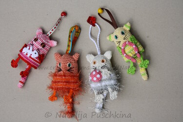 Häkelanleitung f. Schlüsselhülle – Schlüsselanhänger-Tierchen