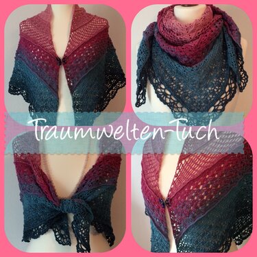 Traumwelten - Häkeltuch im Mustermix - Bild 7