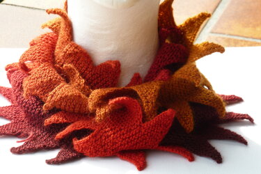 Zackenloop gestrickt - Stricken