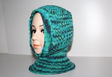 Strickanleitung Schalmütze, Schlupfmütze, ca. 4 - 8 Jahre