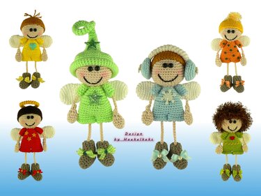 Guardian angels boys -- crochet pattern by Haekelkeks -- english version