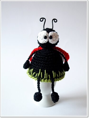 Eierwärmer Marienkäfer, Häkelanleitung - PDF Datei