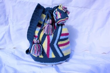 Tapestry Mochila Tasche mit Geldbeutel, gehäkelt - Häkeln