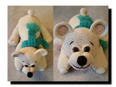 AMIGURUMI; Eisbär Brummer – Häkelanleitung