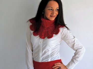 Häkelanleitung Schalkragen für alle Größen