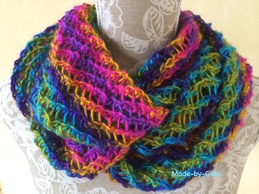 Strick-Anleitung Lochmuster-Loop - Stricken