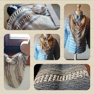 Dreieckstuch "MÖWE" gestrickt - Stricken