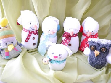 Schneemann aus ner Socke - Basteln - Idee 2