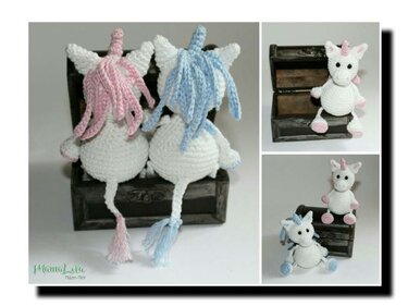 Amigurumi Schlenker-Einhorn - Häkelanleitung