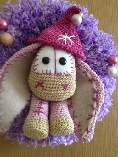 Fiona ein Esel als Türkranz - Häkeln