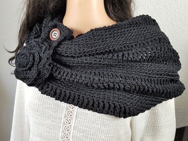 95 Häkelanleitung Halsschmeichler Schal Winterzauber in 3 Tragemöglichkeiten