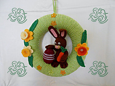 Häkelanleitung " Türkranz Osterzeit"