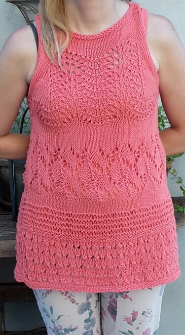 Stricktop im Mustermix Gr. 36/38