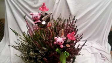 Häkelanleitung Blumenstecker Bring mir Glück