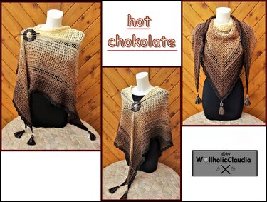 Häkelanleitung Tuch "Hot Chokolate"