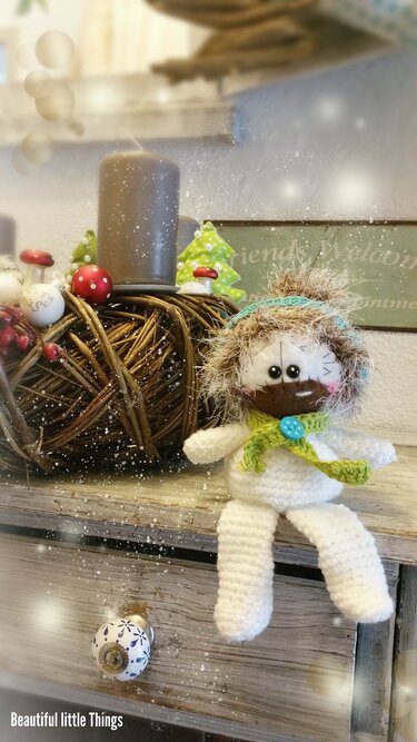 Snowy Kantenhocker - Häkeln