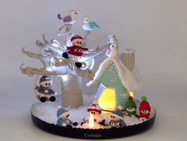 Häkelanleitung "Das Winterzauberland" Dekoidee!