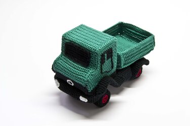 Lastwagen mit Kipper-Ladefläche - Häkeln