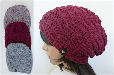 "Tomée" lässige Häkelmütze für Sie & Ihn