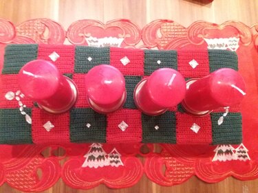 Moderner Adventskranz häkeln