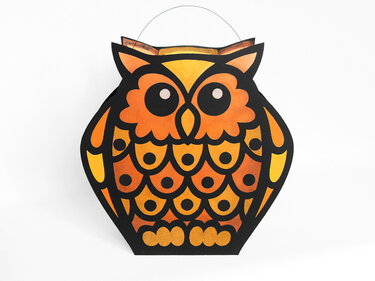 St. Martin-Laterne – Eule – Bastelvorlagen mit Anleitung - Basteln